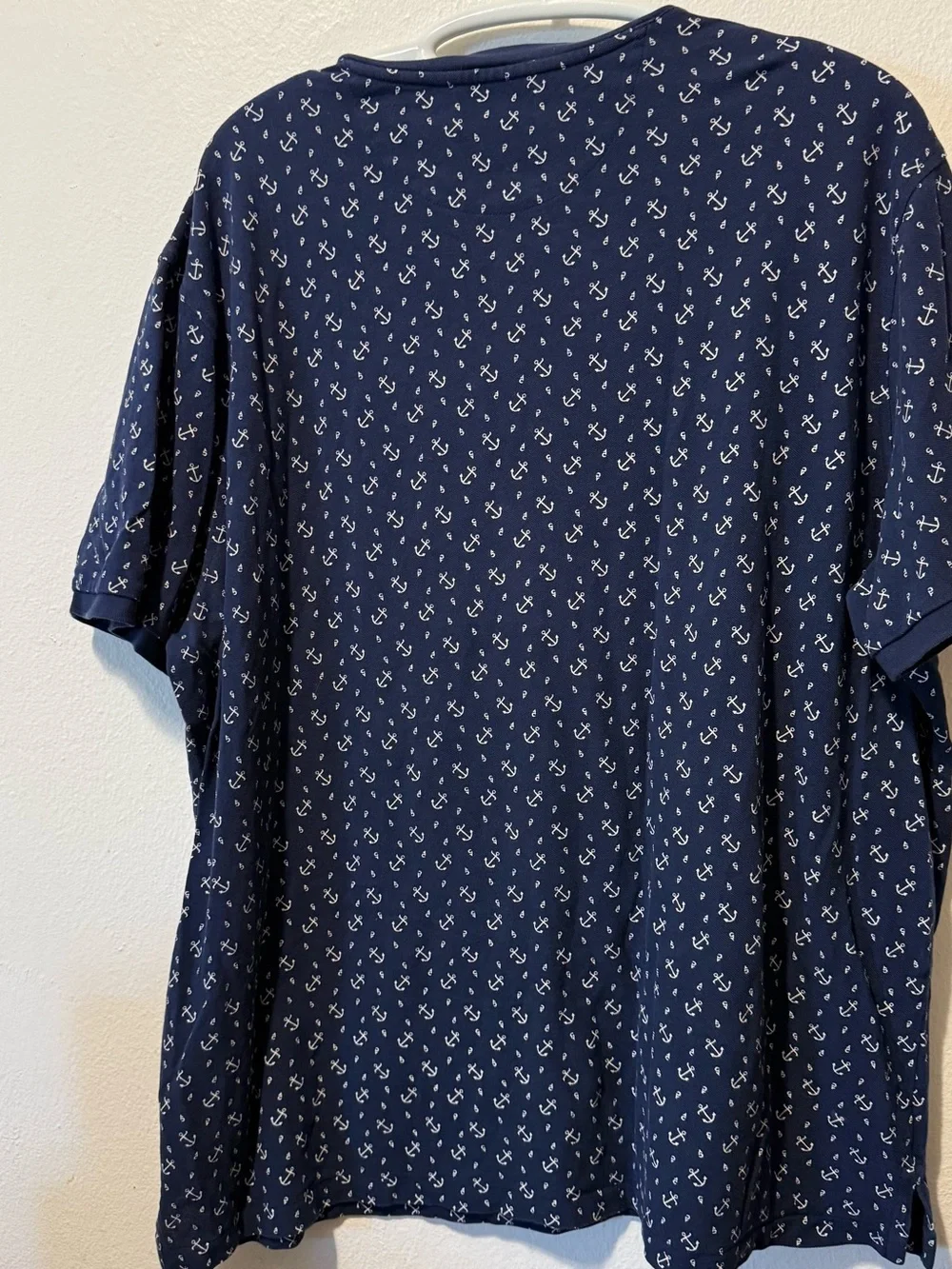 Polo by Ralph Lauren Men’s Navy Henley White Anchor Print and Red Polo‎ Pony XXL